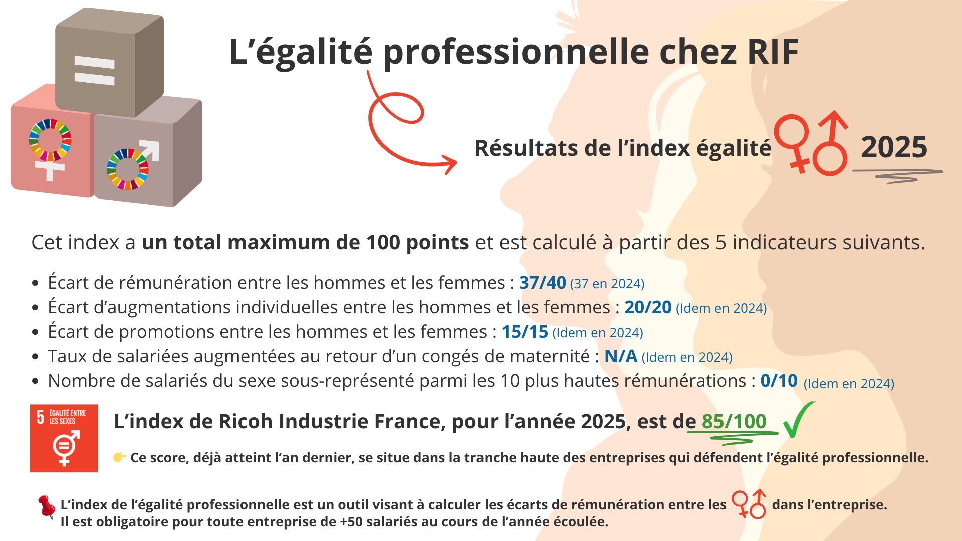Index égalité professionnelle HF 2025